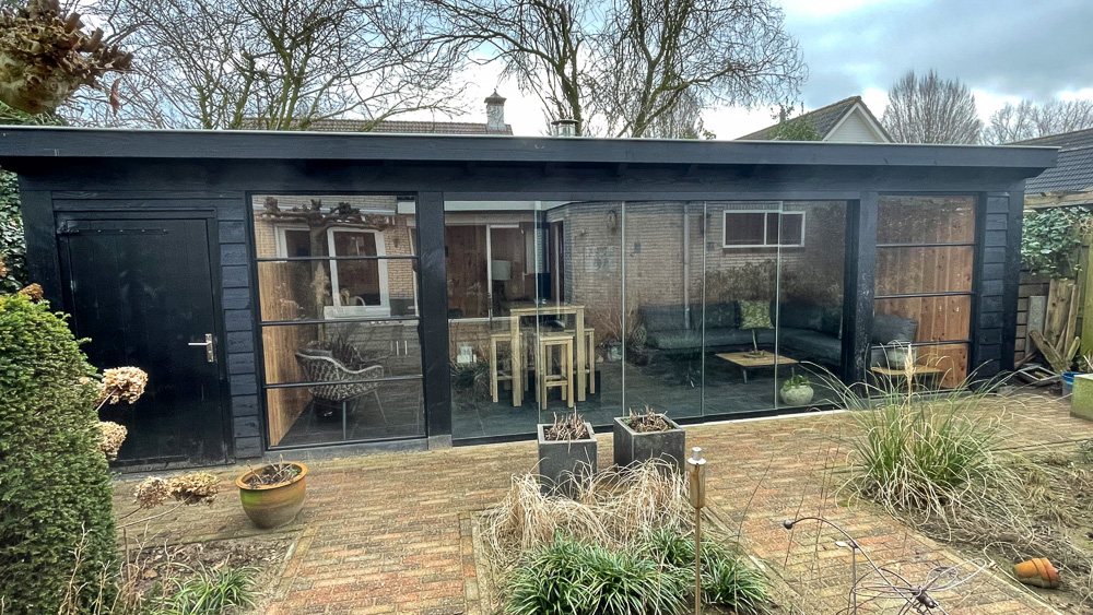 Grote tuinkamer veranda van douglas hout